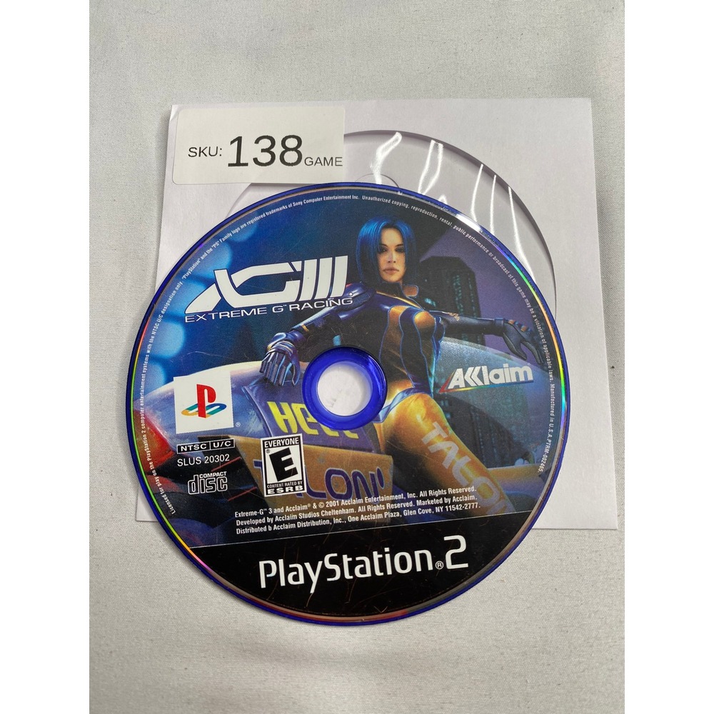 XG3 Extreme G Racing Sony PlayStation 2 PS2